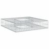vidaXL Gabion Verhoogd Bed 100 x 100 x 20 cm Gegalvaniseerd staal