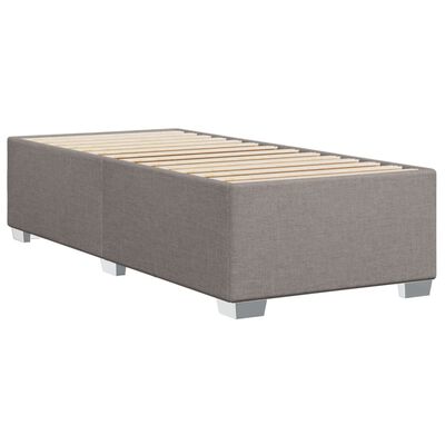 vidaXL Bedframe stof taupe 90x190 cm