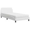 vidaXL Bed met matras "Dover" kunstleer wit 100x200 cm
