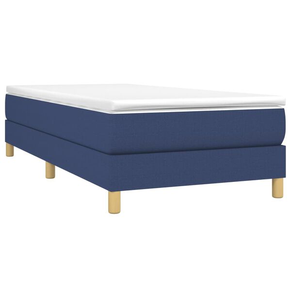 vidaXL Boxspring bed 90x190 cm stof blauw