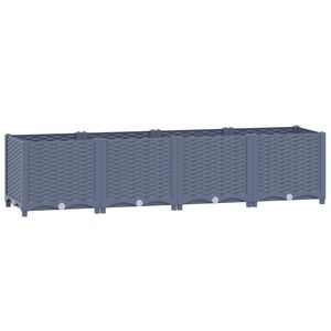 vidaXL Plantenbak verhoogd 160x40x38 cm polypropyleen