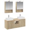 vidaXL Badkamerkastenset 5 pcs Sonoma Eiken Bewerkt hout