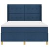vidaXL Boxspringbed met matras met hoofdeinde Blauw 160 x 200 cm Stof