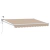 vidaXL Elektrisch Uittrekbaar Zonnescherm Beige 3,5 x 2 m