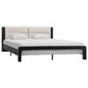vidaXL Bedframe met hoofdeinde Zwart 160 x 200 cm Nep Leer
