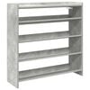 vidaXL Schoenenrek 80x25x81 cm bewerkt hout betongrijs