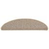 vidaXL Trapmatten 15 st 56x17x3 cm Bruin Halfrond