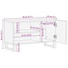 vidaXL Tv-meubel 80x33x46 cm massief mangohout zwart