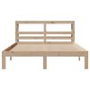 vidaXL Bedframe met hoofdbord massief grenenhout 120x190 cm