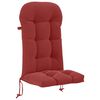 vidaXL Zon Loungerkussen PUTTEN 100% Polyester Wijnrood
