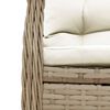 vidaXL 3-delige Tuinset met kussens poly rattan beige