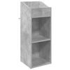 vidaXL Platenkast Betongrijs 36 x 36 x 95,5 cm Bewerkt hout