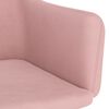 vidaXL Eetkamerstoelen 2 st fluweel roze