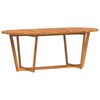 vidaXL Tuintafel ovaal 200x90x75 cm massief acaciahout