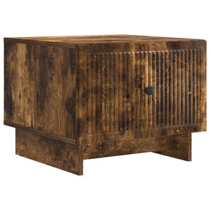 vidaXL Salontafel Gerookt eiken 49 x 50 x 40 cm Bewerkt hout