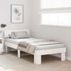 vidaXL Bedframe met hoofdeinde Wit 90 x 200 cm Massief grenenhout