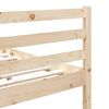 vidaXL Bedframe massief hout 75x190 cm