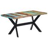 vidaXL Eettafel 160x80x75 cm massief gerecycled hout