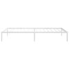 vidaXL Bedframe metaal wit 100x200 cm