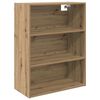 vidaXL Hoge kast Artisan Eiken 69,5 x 32,5 x 180 cm Bewerkt hout
