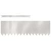 vidaXL Tuinrand 50 pcs Zilver 100 x 0,05 x 30 cm Roestvrij staal