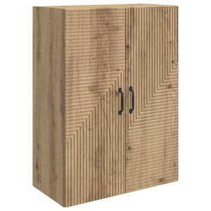 vidaXL Wandkast 66 x 34,5 x 90 cm Bewerkt hout Artisanaal eiken