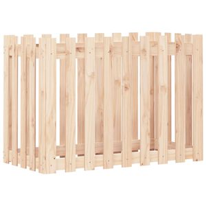 vidaXL Plantenbak verhoogd met hekontwerp 100x50x70 cm grenenhout