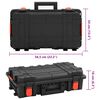 vidaXL Flightcase draagbaar 56,5x34x16 cm PP zwart