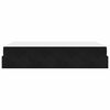 vidaXL Bedframe met matras met matras 2 pcs Zwart Fluweel