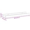 vidaXL Wandschappen 2 st 40x9x3 cm hoogglans wit