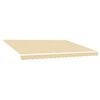 vidaXL Vervangingsdoek voor luifel 500x300 cm polyester cr&egrave;mekleurig