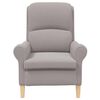 vidaXL Fauteuil Lichtgrijs 76 x 94 x 102 cm Zachte Sherpa stof