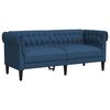 vidaXL 2-delige Loungeset stof blauw