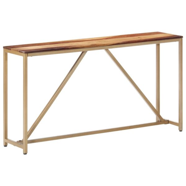 vidaXL Wandtafel 140x35x76 cm massief sheeshamhout