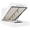vidaXL Ottoman bed met matras 120x200cm kunstleer wit