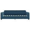 vidaXL Slaapbank met onderschuifbed 100x200 cm fluweel blauw