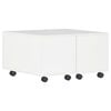 vidaXL Salontafel 60x60x35 cm bewerkt hout hoogglans wit