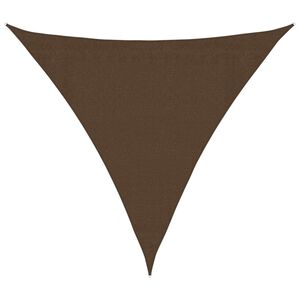 vidaXL Zonnezeil 160 g/m&sup2; 3x3x3 m HDPE bruin
