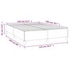 vidaXL Boxspring met matras stof donkerbruin 140x200 cm