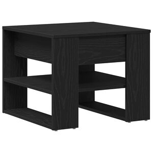 vidaXL Salontafel Zwart Eiken 55,5 x 55 x 45 cm Bewerkt hout