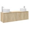 vidaXL Badkamerkastenset 3 st Sonoma Eiken 49,5 x 44,5 x 66 cm