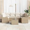 vidaXL Tuin Sofa Set Beige 55 x 55 x 37 cm poly rattan