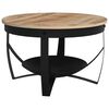 vidaXL Salontafel &Oslash; 68x43 cm ruw mangohout