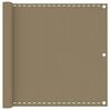 vidaXL Balkonscherm 90x300 cm HDPE taupe