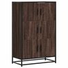 vidaXL Hoge kast 68x35x106,5cm bewerkt hout en metaal bruin eikenkleur