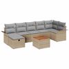 vidaXL Tuin Sofa Set 8 pcs Beige poly rattan