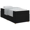 vidaXL Bedframe met matras Zwart 90 x 190 cm Stof