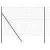 vidaXL Euro-hek met grondbevestiging 10 x 1,6 m PVC-Coated Staal Grijs