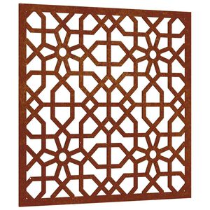vidaXL Wanddecoratie tuin Moors ontwerp 55x55 cm cortenstaal