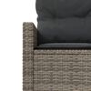 vidaXL 2-delige Loungeset halfrond poly rattan grijs